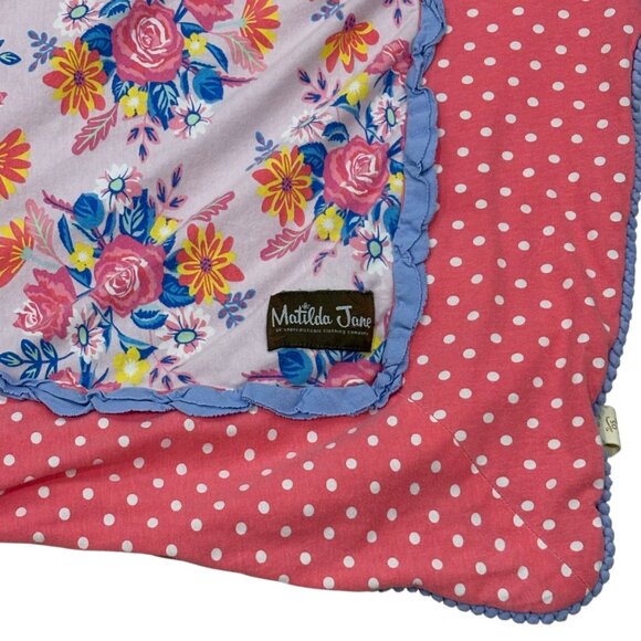 Matilda Jane Going Together Quilted Blanket With Polka Dot & Strawberry Print - Picture 2 of 4
